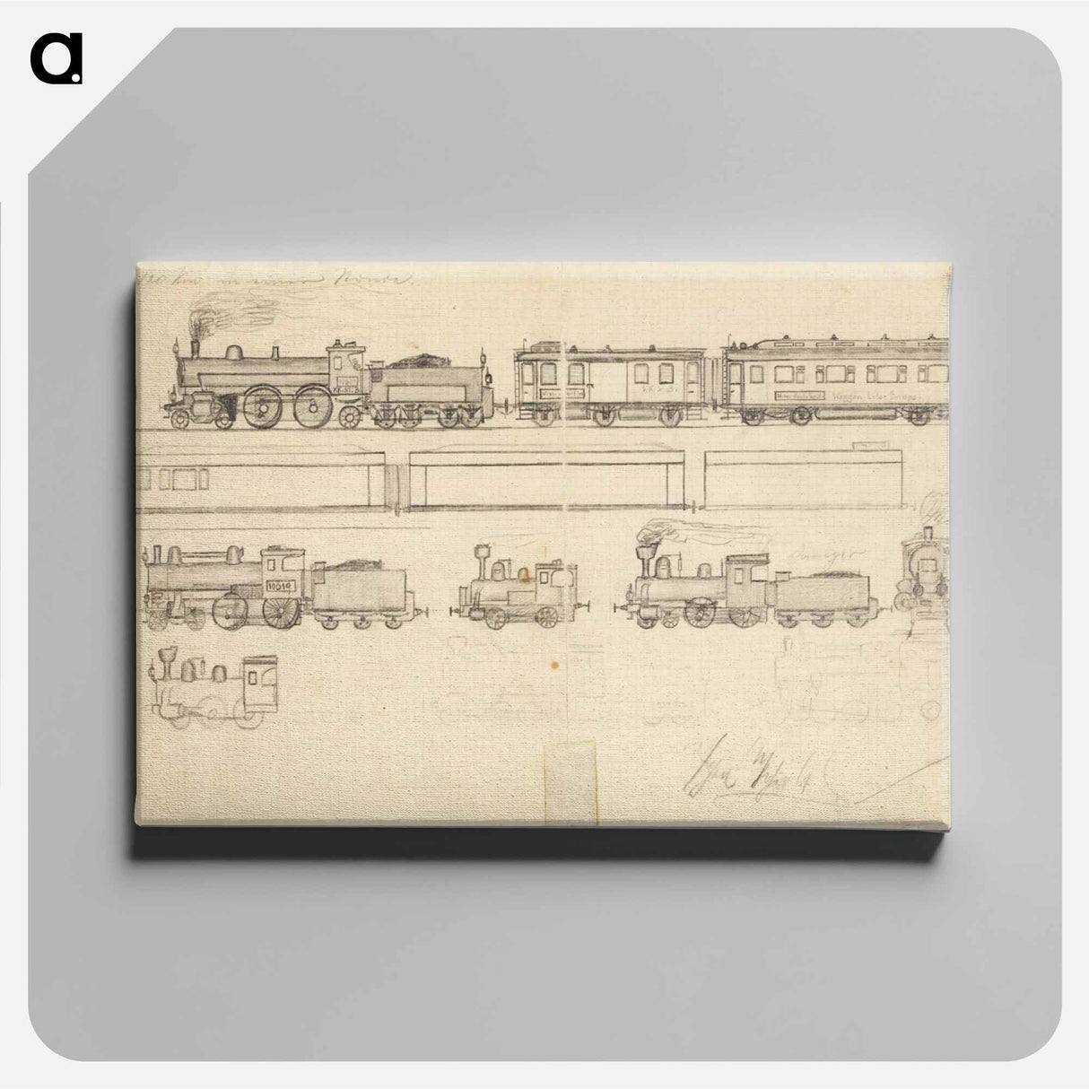 アートパネル-Railways (child's drawing)
 - ウィーン博物館 Canvas.