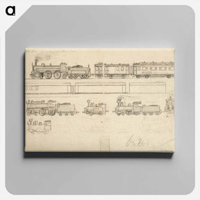 アートパネル-Railways (child's drawing)
 - ウィーン博物館 Canvas.