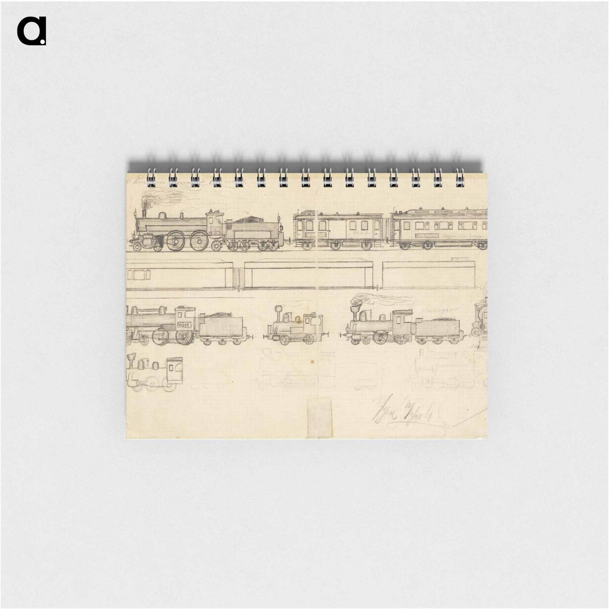アートメモ帳-Railways (child's drawing)
 - ウィーン博物館 Memo.