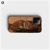 Quay and boat shed - ヴィルヘルム フォン ライト Phone Case.