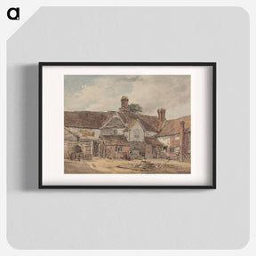 アートポスター-Old Farm Buildings - ウィリアム ヘンリー ハント Poster.