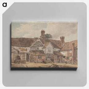 アートパネル-Old Farm Buildings - ウィリアム ヘンリー ハント Canvas.