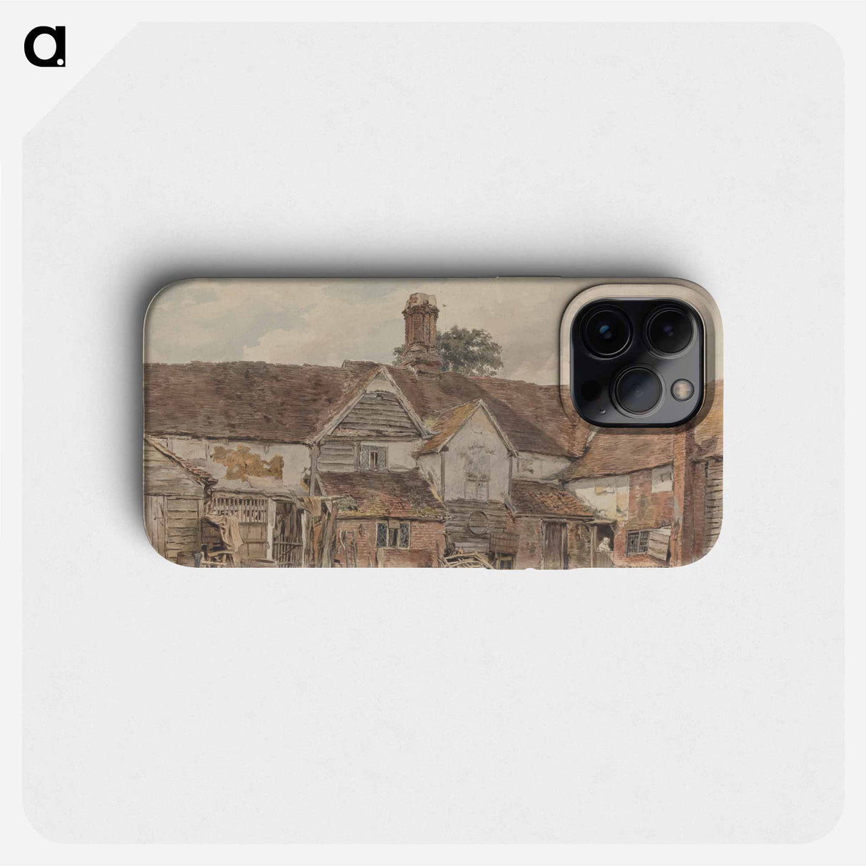 Old Farm Buildings - ウィリアム ヘンリー ハント Phone Case.