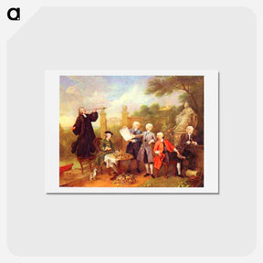 アートポストカード-Lord Hervey and His Friends - ウィリアム ホガース Postcard.