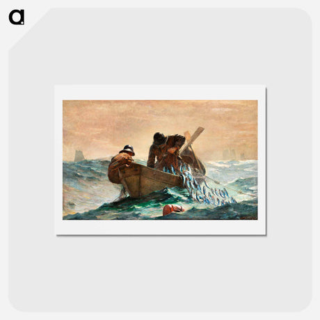 アートポストカード-The Herring Net - ウィンスロー ホーマー Postcard.