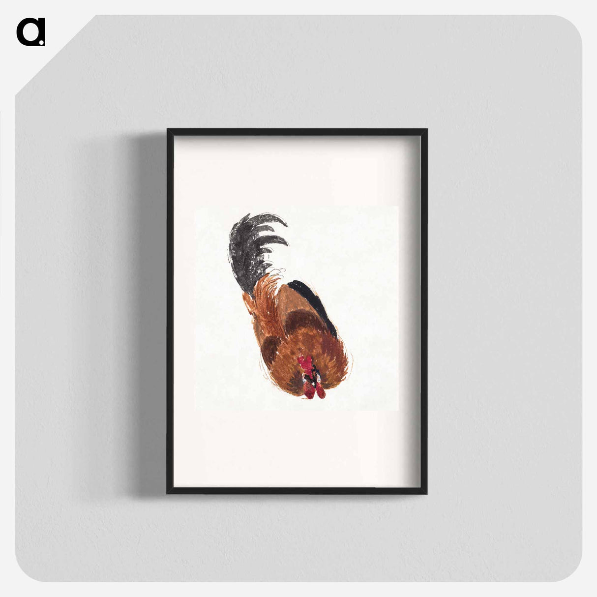 Study of a dead rooster - アールト シューマン Poster.