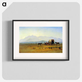 アートポスター-Surveyors Wagon in the Rockies - アルバート ビアスタット Poster.