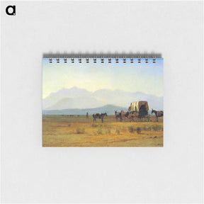 アートメモ帳-Surveyors Wagon in the Rockies - アルバート ビアスタット Memo.