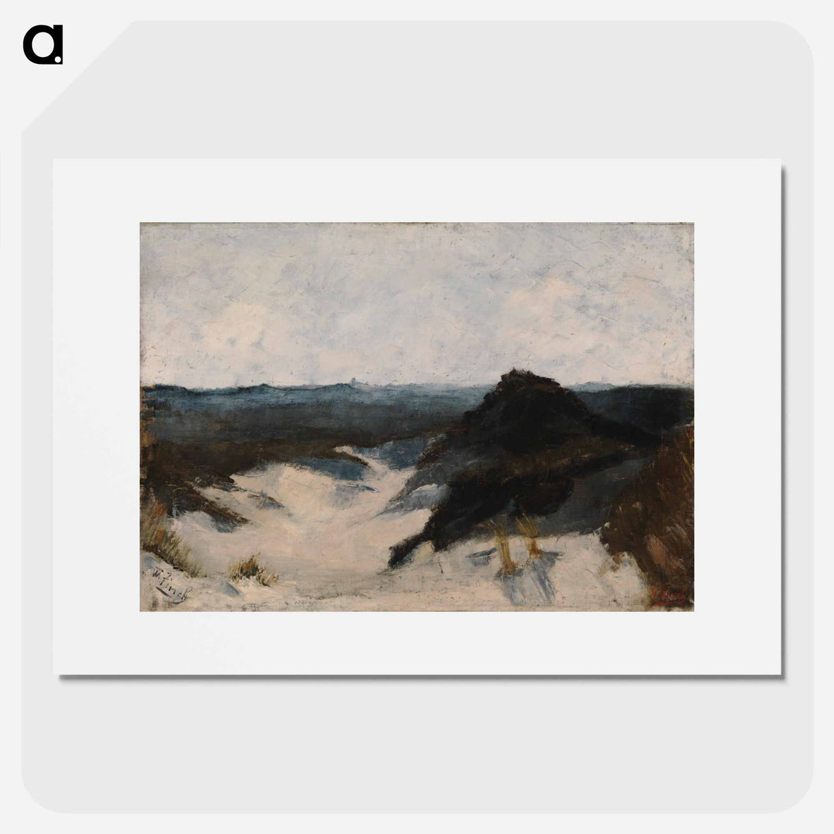 Shore view, knocke - アルフレッド ウィリアム フィンチ Poster.
