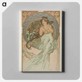 Music - Alphonse Mucha Canvas.