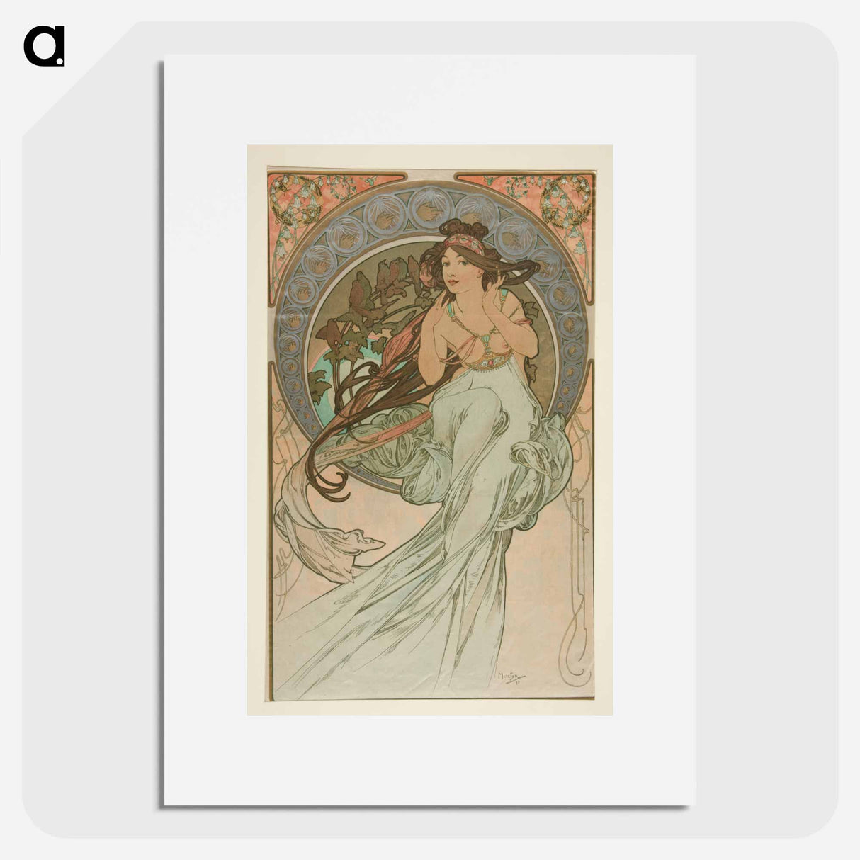 Music - Alphonse Mucha Poster.