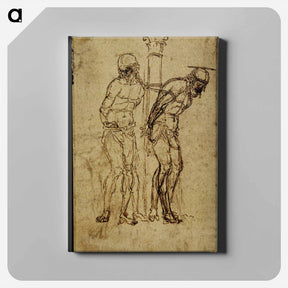 アートパネル-Two Studies for Christ at the Column - アンドレア マンテーニャ Canvas.