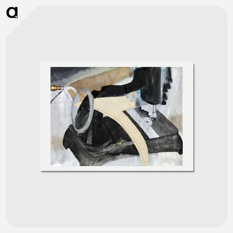 アートポストカード-Hand Sewing Machine - アーサー ダヴ Postcard.