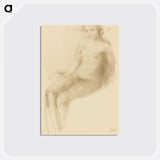 Seated Female Nude - オーギュスト ロダン Postcard.