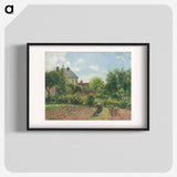 The Artist's Garden at Eragny - Camille Pissarro Poster.