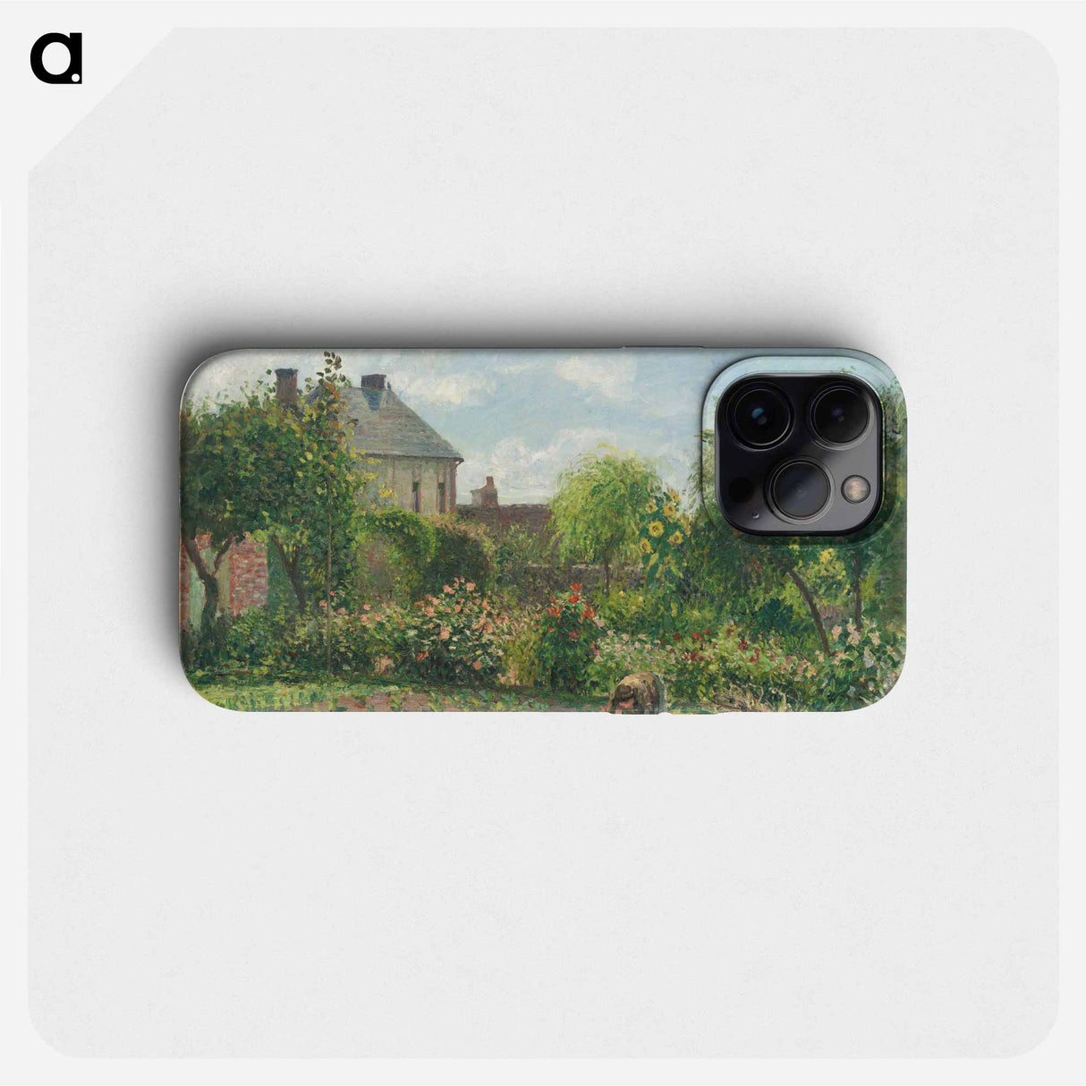 The Artist's Garden at Eragny - Camille Pissarro Phone Case.