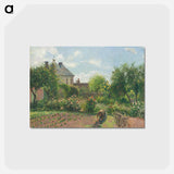 アートポストカード-The Artist's Garden at Eragny - カミーユ ピサロ Postcard.