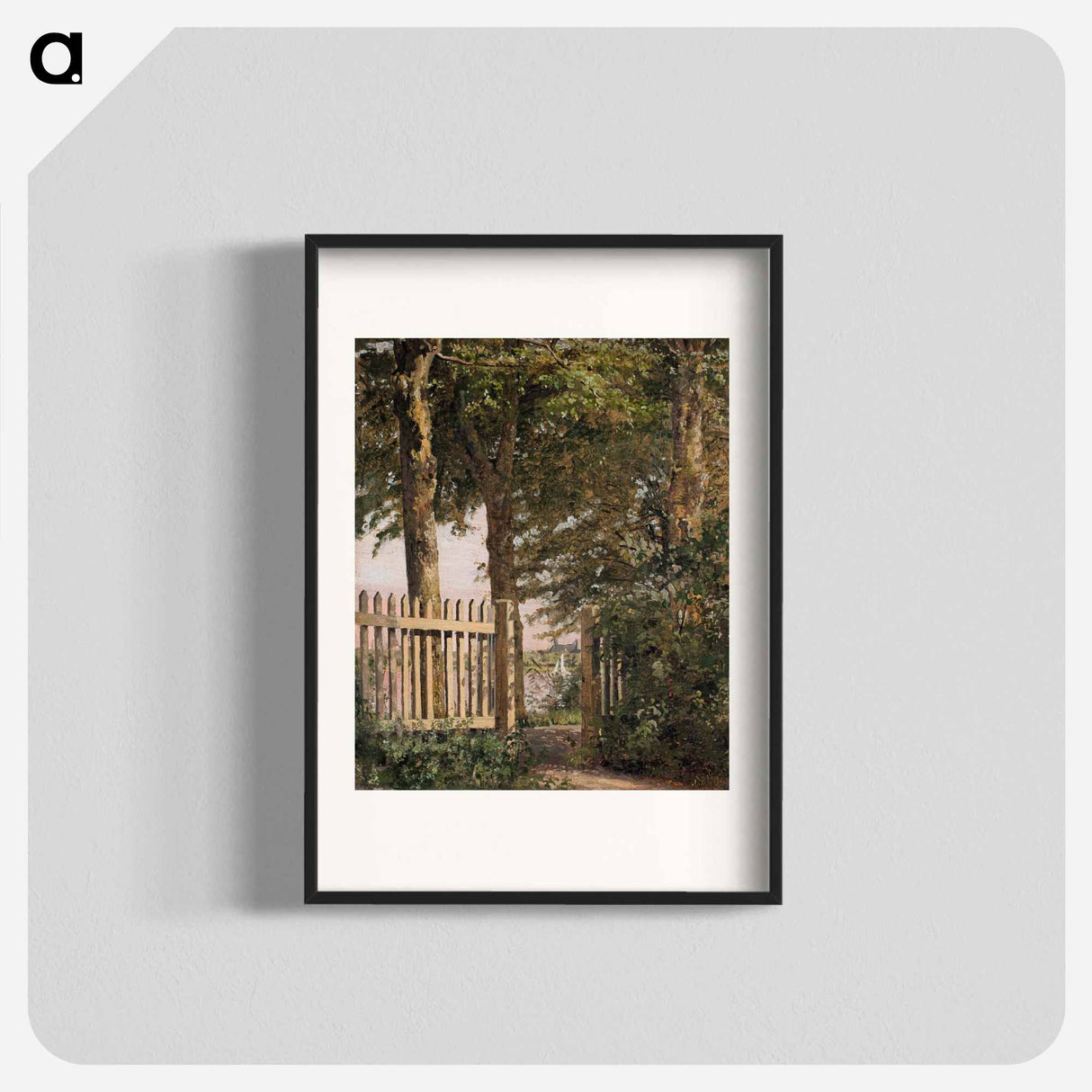 The Garden Gate of the Artist's Home at Blegdammen - クリステン ケプケ Poster.