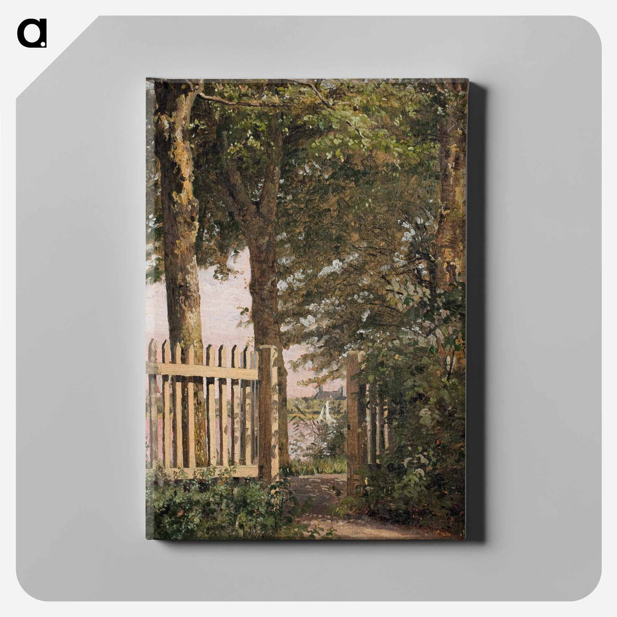 The Garden Gate of the Artist's Home at Blegdammen - クリステン ケプケ Canvas.