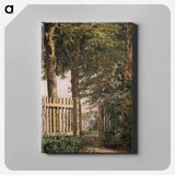 The Garden Gate of the Artist's Home at Blegdammen - クリステン ケプケ Canvas.