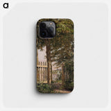 The Garden Gate of the Artist's Home at Blegdammen - クリステン ケプケ Phone Case.
