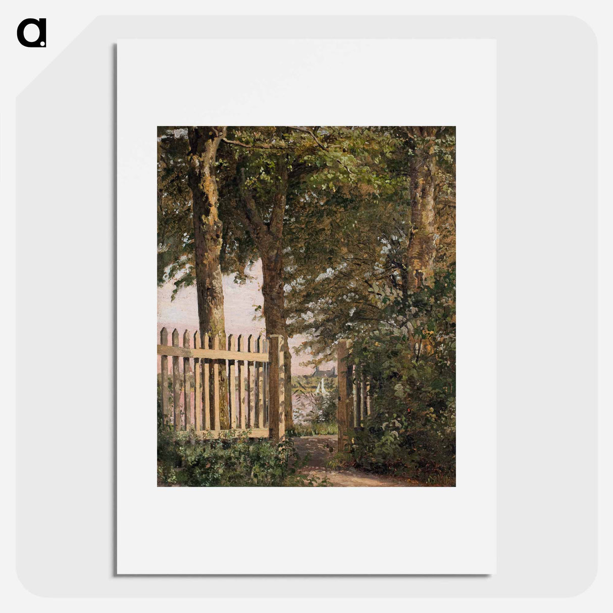 The Garden Gate of the Artist's Home at Blegdammen - クリステン ケプケ Poster.