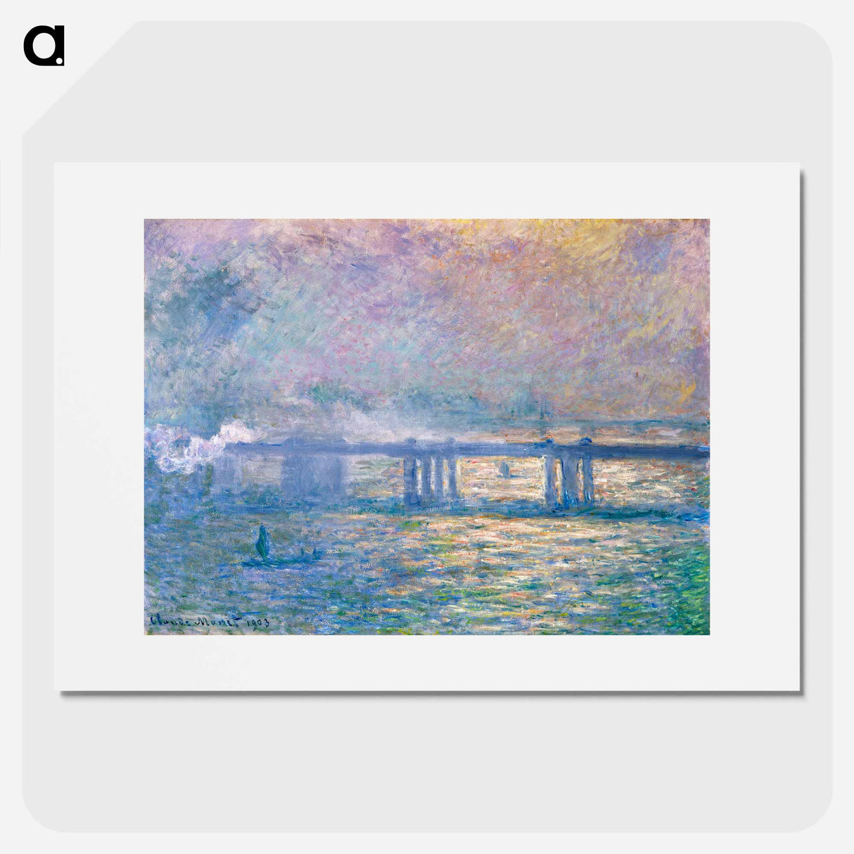 Charing Cross Bridge - Claude Monet Poster.