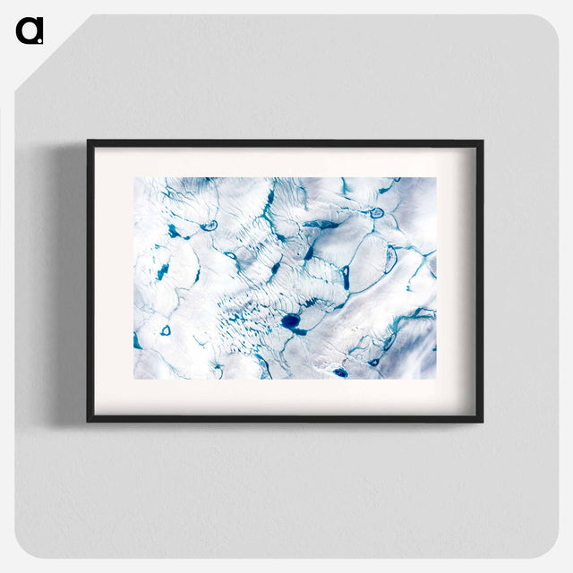 アートポスター-Early Melt on the Greenland Ice Sheet
 - 上空からの地球 Poster.