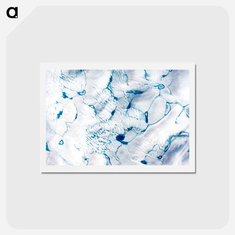 アートポストカード-Early Melt on the Greenland Ice Sheet
 - 上空からの地球 Postcard.
