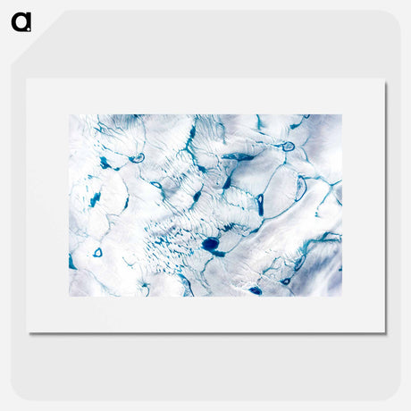 アートポスター-Early Melt on the Greenland Ice Sheet
 - 上空からの地球 Poster.