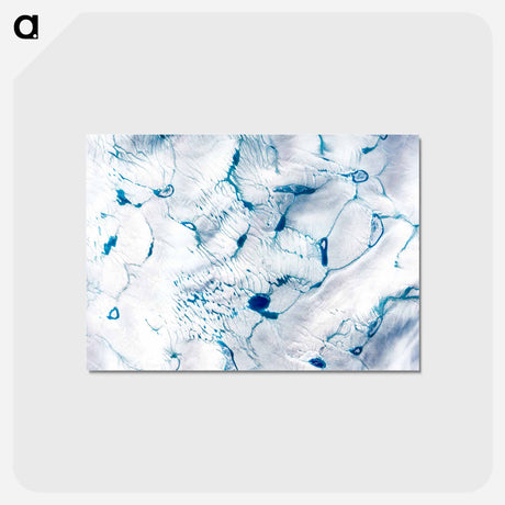 アートポストカード-Early Melt on the Greenland Ice Sheet
 - 上空からの地球 Postcard.