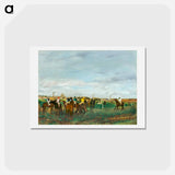 アートポストカード-The Races - エドガー ドガ Postcard.