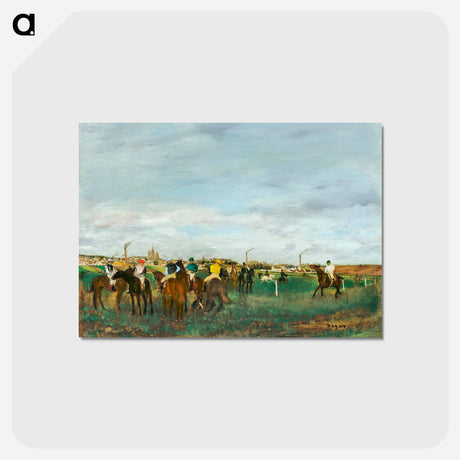 アートポストカード-The Races - エドガー ドガ Postcard.