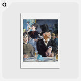 アートポストカード-The Café Concert - エドゥアール マネ Postcard.