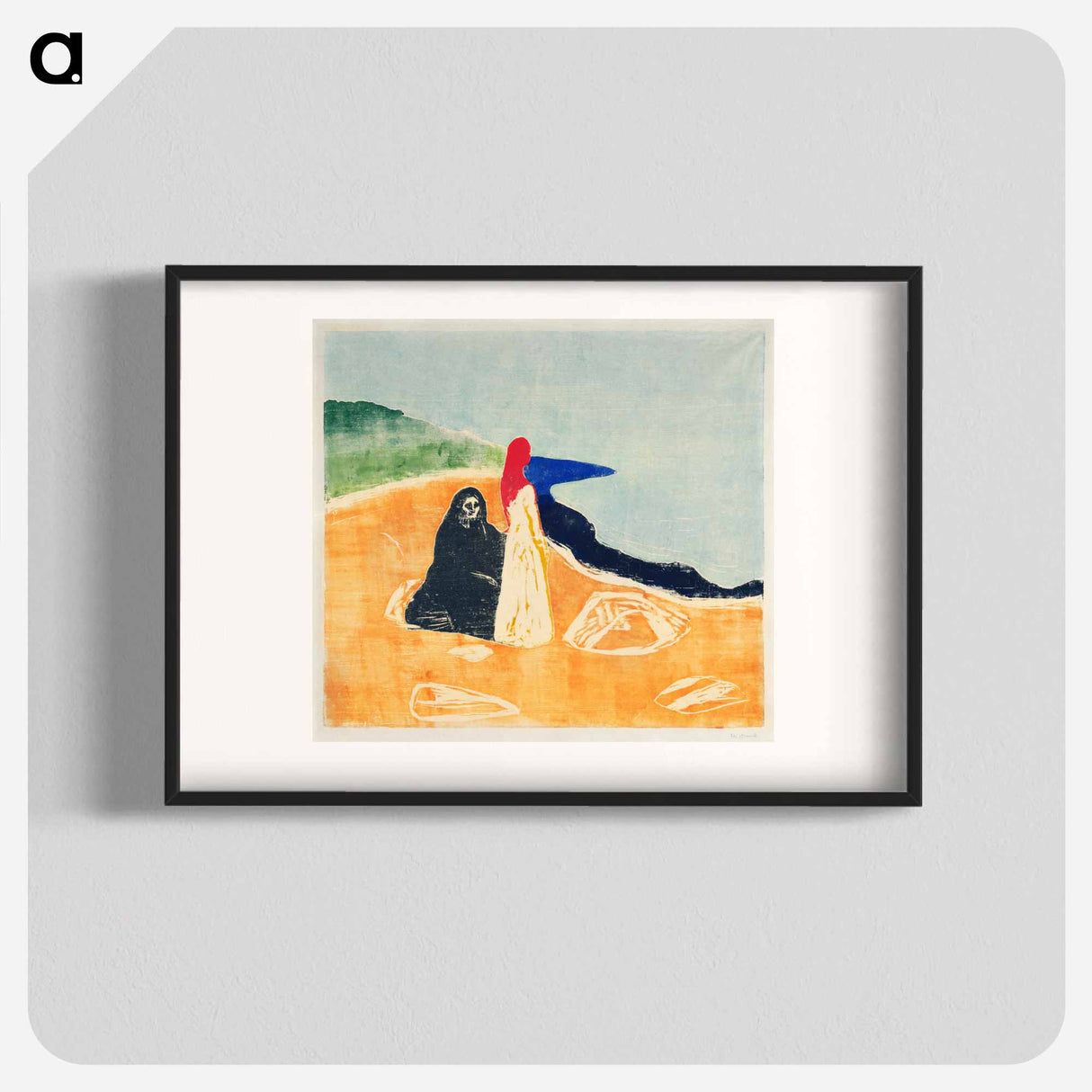 Two Women on the Shore - Edvard Munch Poster.