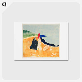 アートポストカード-Two Women on the Shore - エドヴァルド ムンク Postcard.