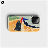 Two Women on the Shore - Edvard Munch Phone Case.