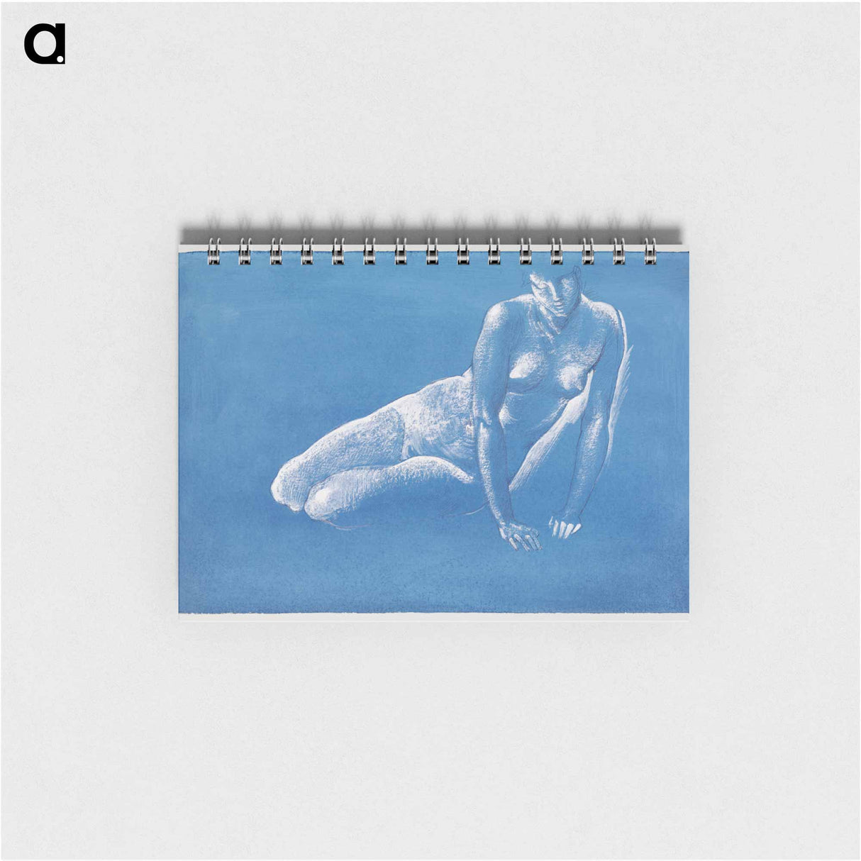 アートメモ帳-Naked woman. Sketchbook: Nude Study of Medusa for 'The Death of Medusa I' - エドワード バーン ジョーンズ Memo.