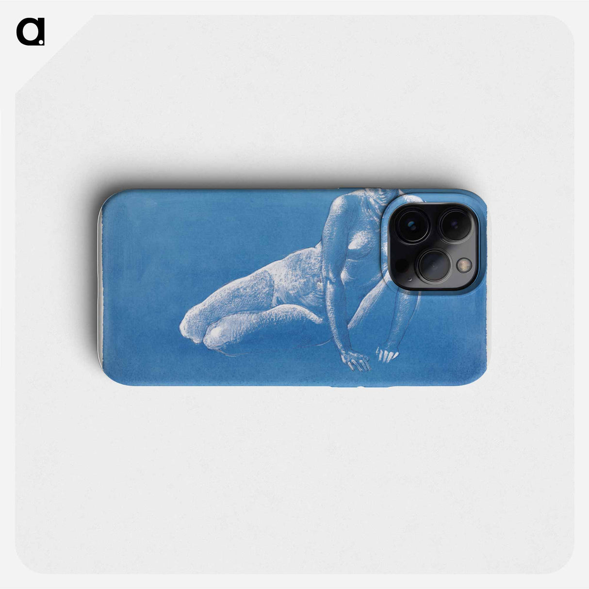 Naked woman. Sketchbook: Nude Study of Medusa for 'The Death of Medusa I' - エドワード バーン ジョーンズ Phone Case.