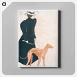 アートパネル-Woman with Greyhound - エドワード ペンフィールド Canvas.
