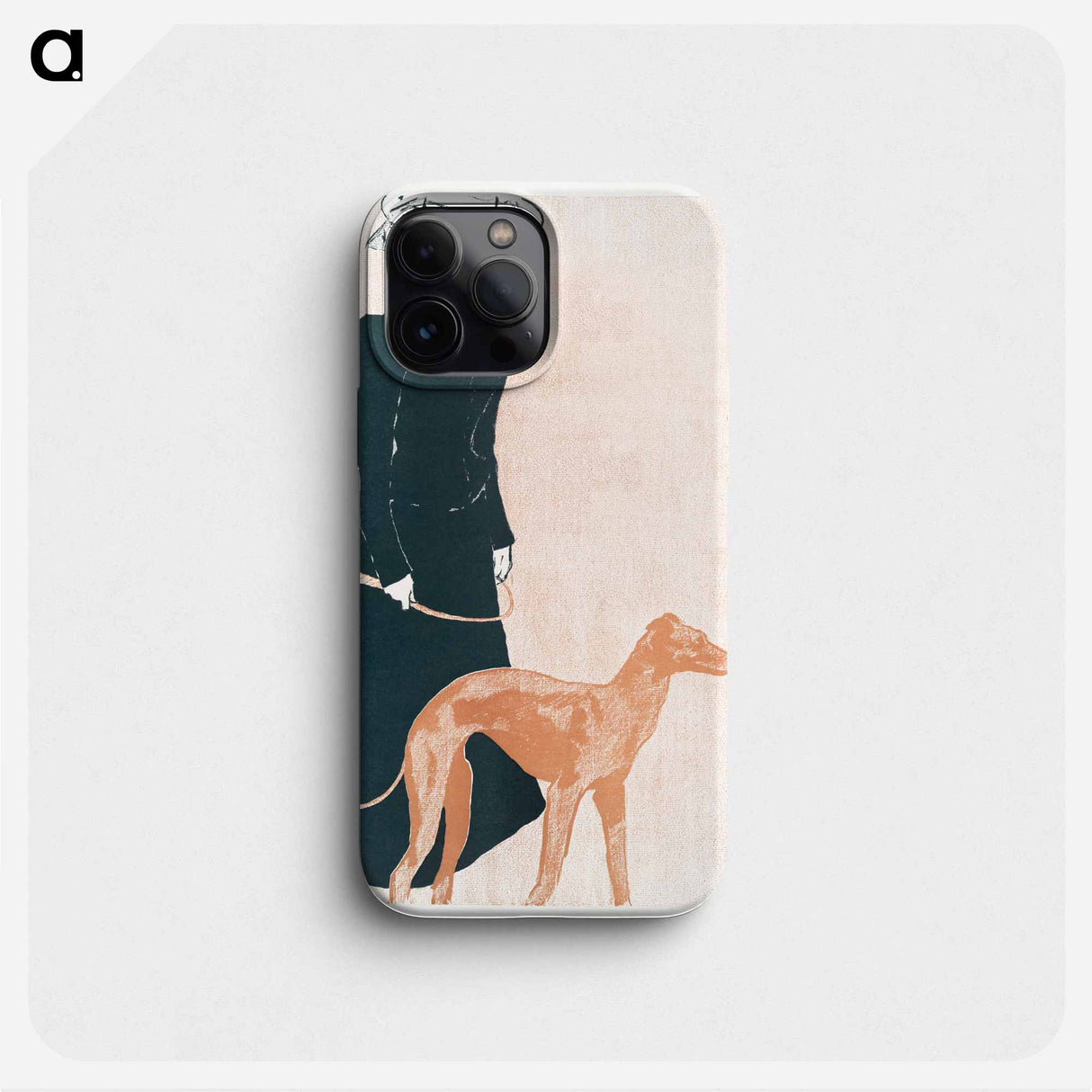 Woman with Greyhound - Edward Penfield Phone Case.