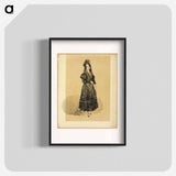 Young Spanish Lady in Costume of Manola - ウジェーヌ ドラクロワ Poster.