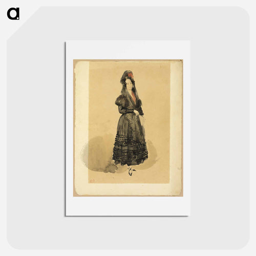 イエロー - ウジェーヌ ドラクロワ Postcard.