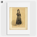 Young Spanish Lady in Costume of Manola - ウジェーヌ ドラクロワ Poster.