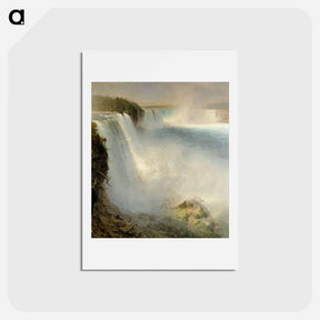 アートポストカード-Niagara Falls, from the American Side - フレデリック エドウィン チャーチ Postcard.
