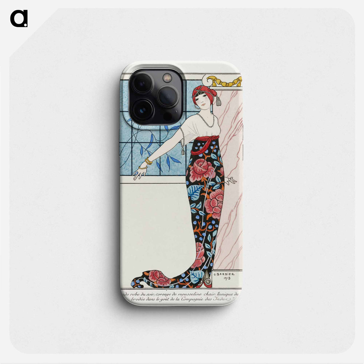 Parisian Costumes: Grand Robe du Soir - Georges Barbier Phone Case.