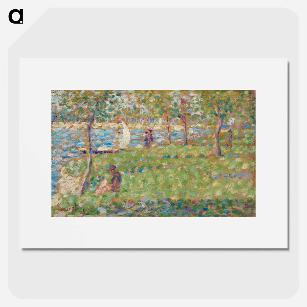 Study for "La Grande Jatte" - Georges Seurat Poster.