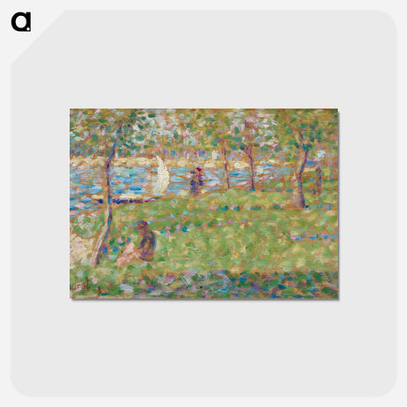 アートポストカード-Study for "La Grande Jatte" - ジョルジュ スーラ Postcard.