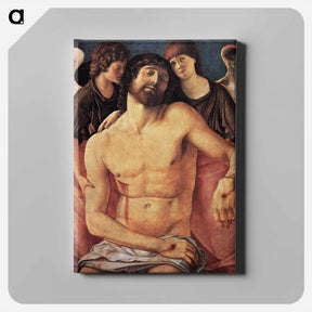 アートパネル-Dead Christ Supported by Angels - ジョヴァンニ ベッリーニ Canvas.