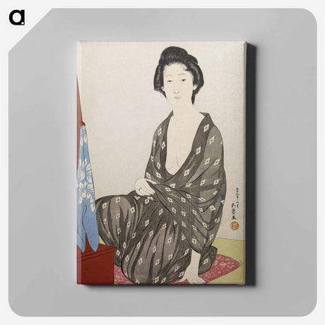 アートパネル-Woman in a Summer Kimono
 - 橋口 五葉 Canvas.